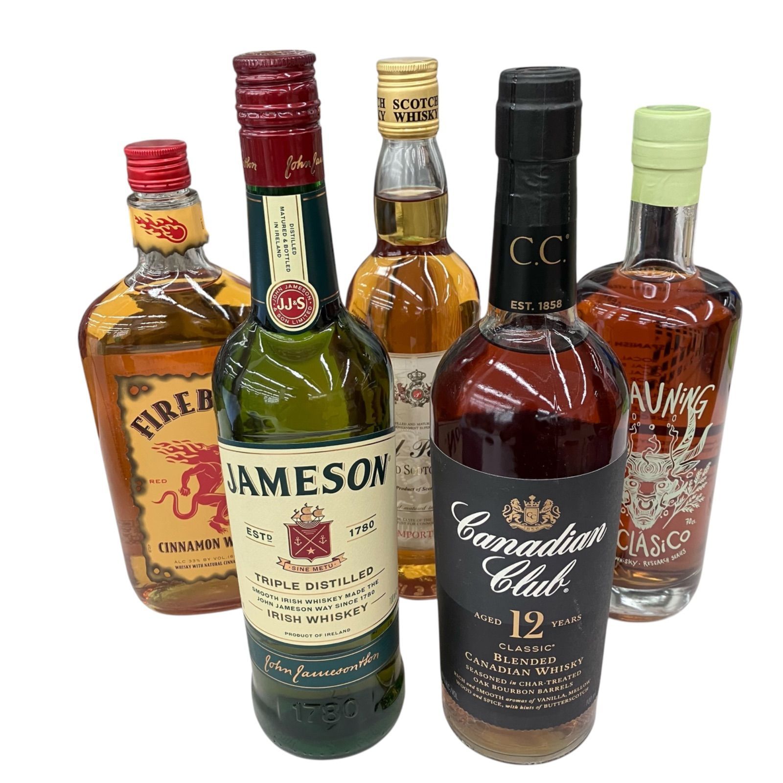 186000 海外製 ウイスキー まとめ売り 5本セット 33％～45％ 700ml～750ml