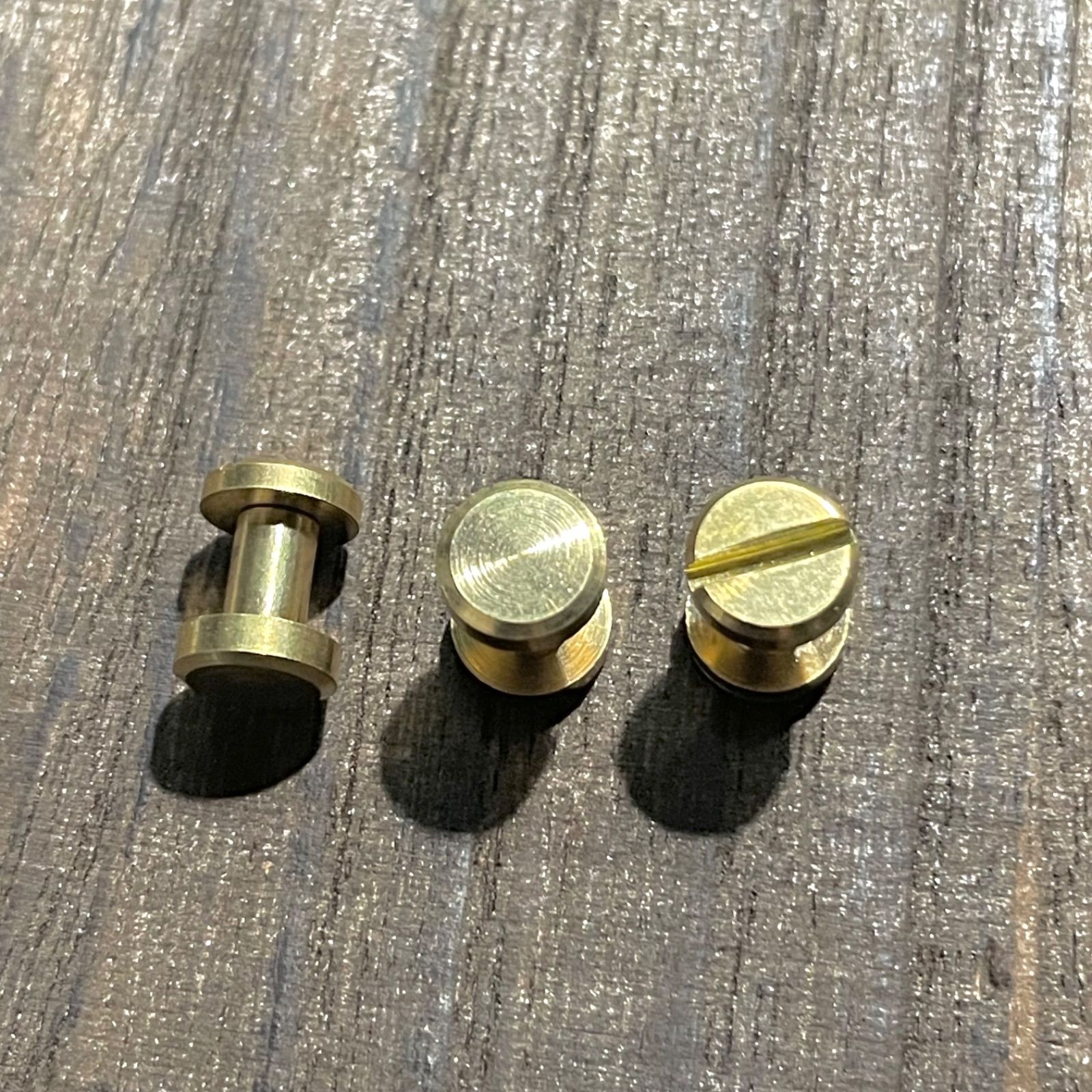 6mm 真鍮製 ｼｶｺﾞｽｸﾘｭｰ 10個セット ｺﾝﾁｮﾈｼﾞ真鍮ネジ 真鍮パーツ 