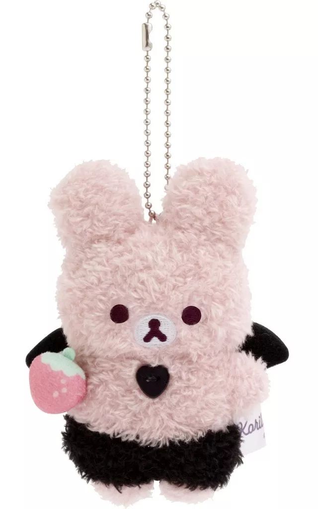 10個★ぶらさげぬいぐるみ うさぎ ぴんく コリラックマのこあくま気分 新品】キーホルダー こあくまうさぎのぬいぐるみ(ぴんく