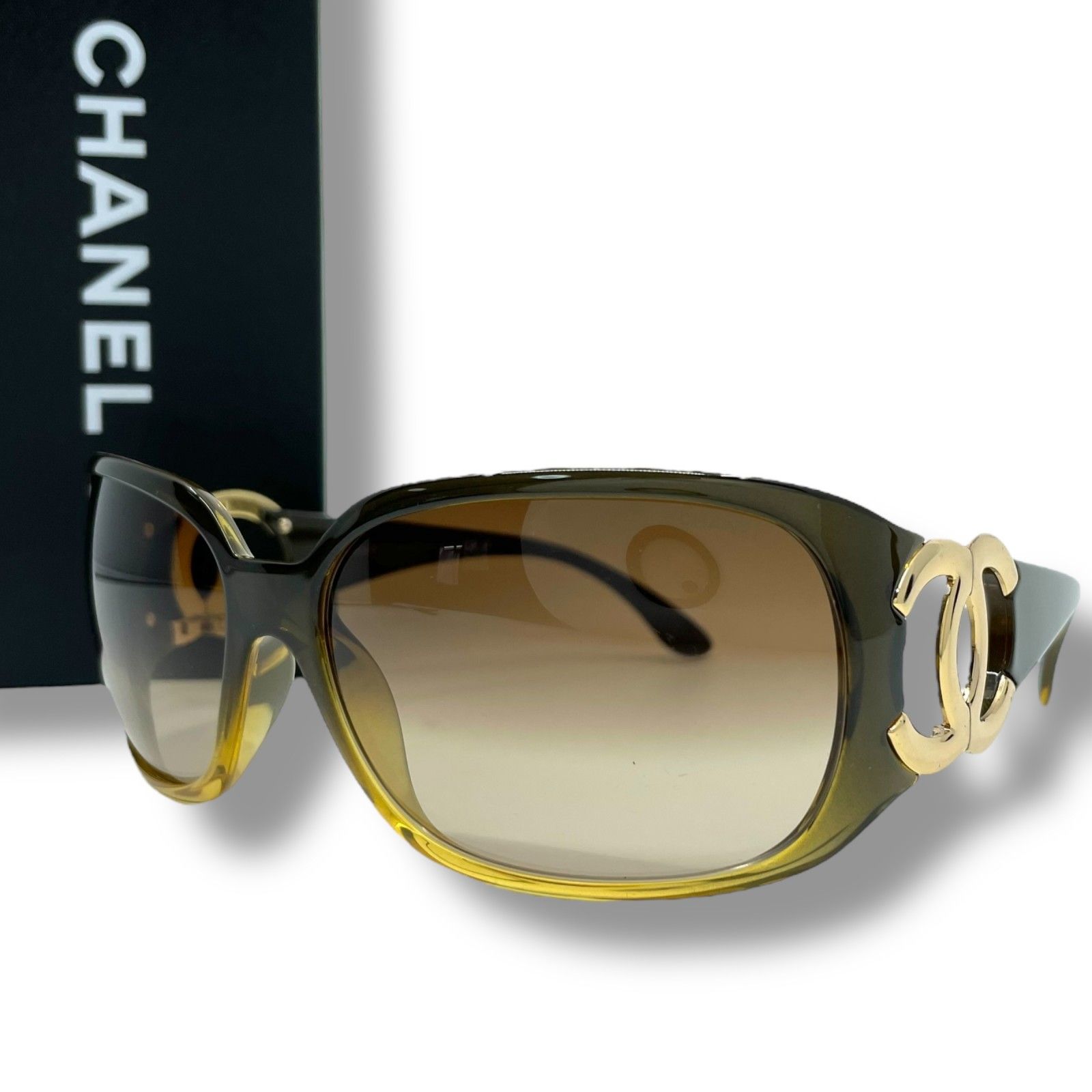 極美品 CHANEL シャネル ココマーク サングラス 64□16 120