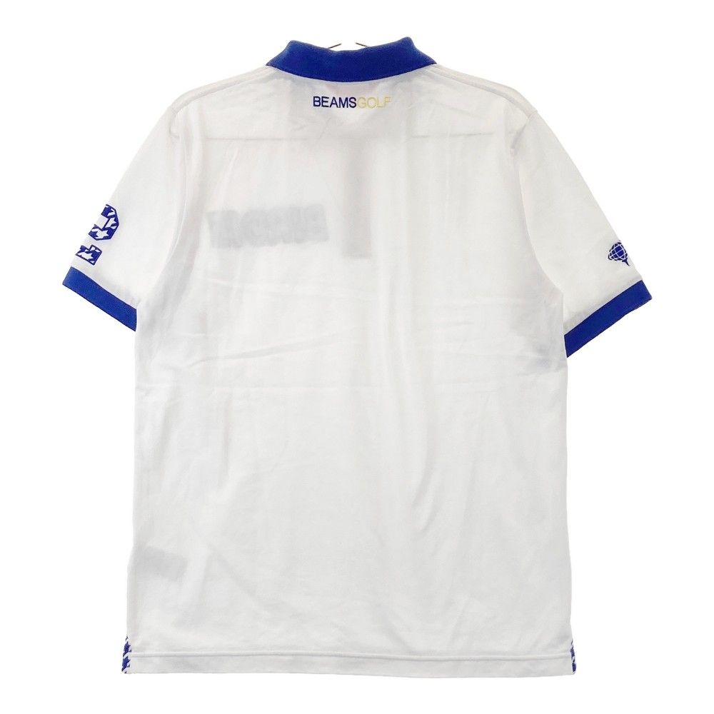 サイズ：M BEAMS GOLF ビームスゴルフ 半袖ポロシャツ ホワイト系