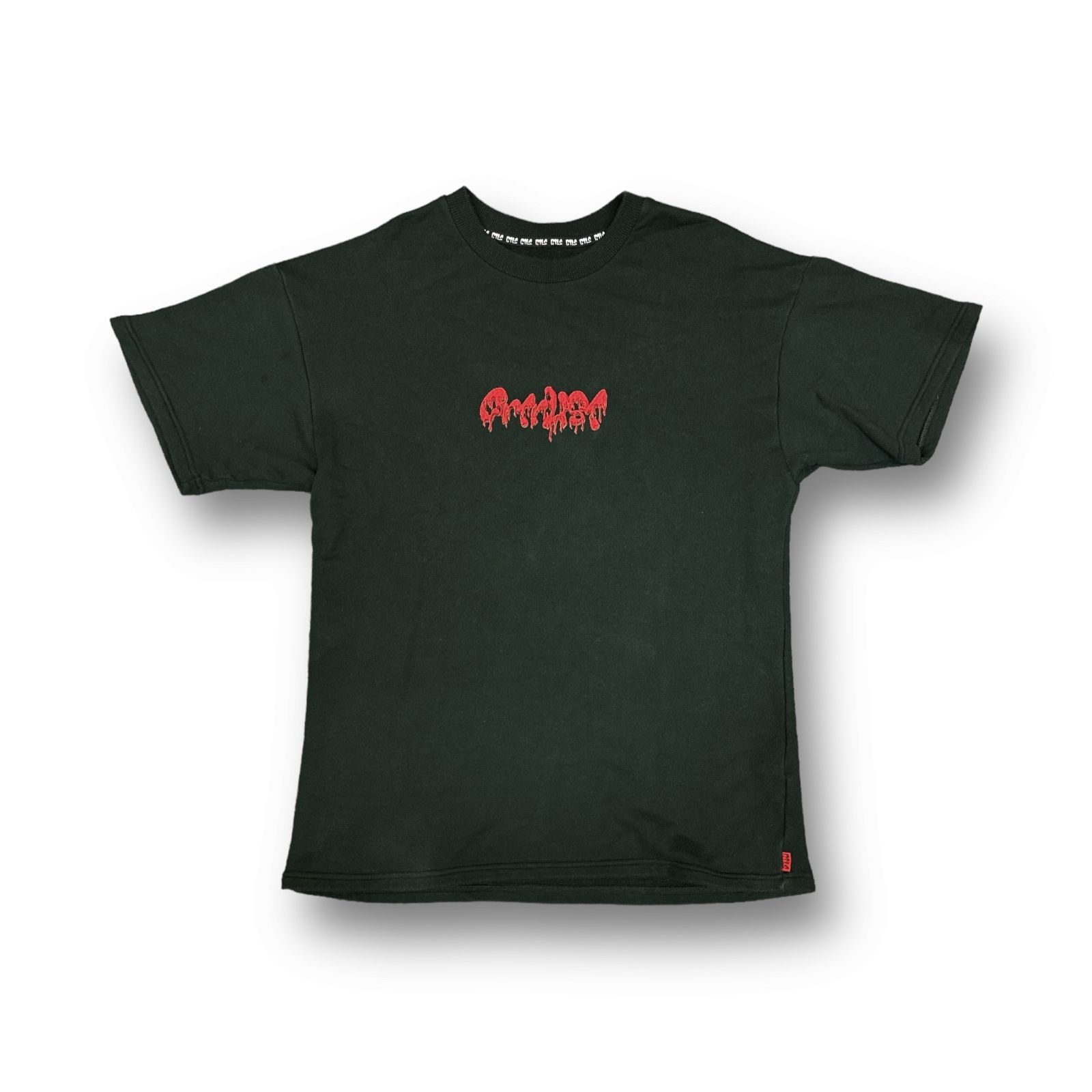 CVTVLIST スライムロゴ ユージュアル 刺繡 スウェット Tシャツ
