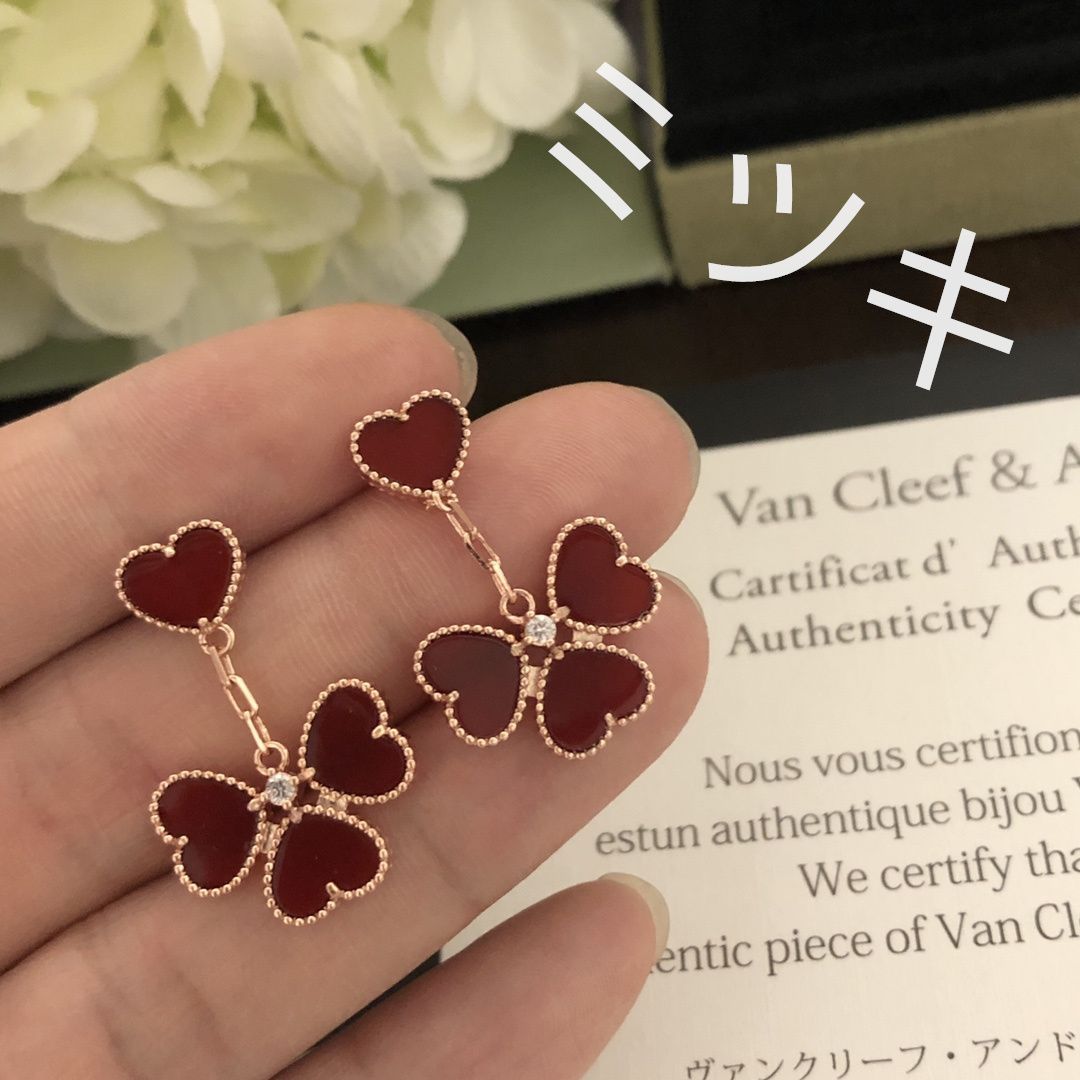 スウィート アルハンブラ エフイヤージュ ピアス ヴァン クリーフ&アーペル Van Cleef & Arpels VCARN5PP00 - メルカリ