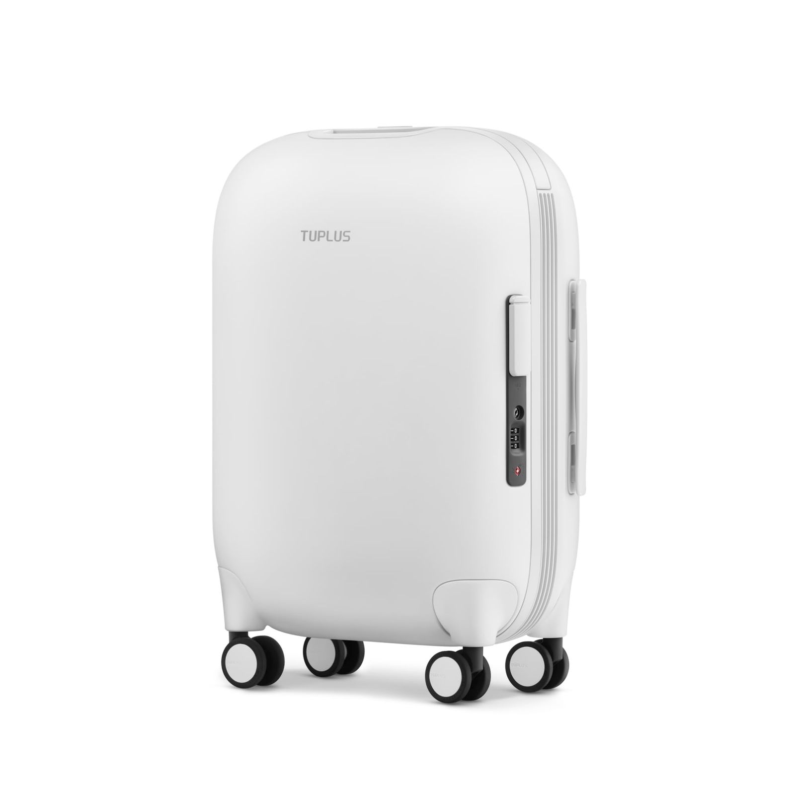 TUPLUS スーツケース 超軽量 ABS キャリーケース 機内持込 キャリーバッグ 静音８輪 旅行 ビジネス 出張 TSAローク搭載 タイムカプセルコレクション 56.2 x 38.4 x 23 cm| 28L ホワイト