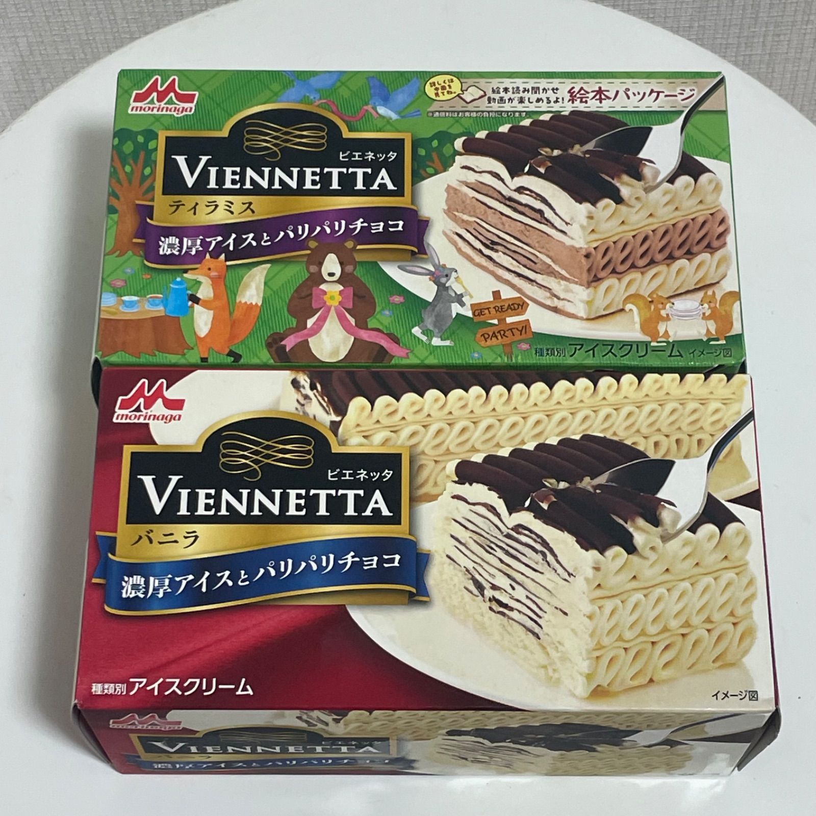 ビエネッタ バニラ２個ティラミス２個 計４個セット ビエネッタ バニラ2個ティラミス2個 計4個セット Viennetta