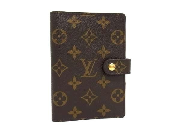 LOUIS VUITTON ルイヴィトン R20005 モノグラム アジェンダPM 6穴式 手帳カバー スケジュール帳 ブラウン系 FN5729