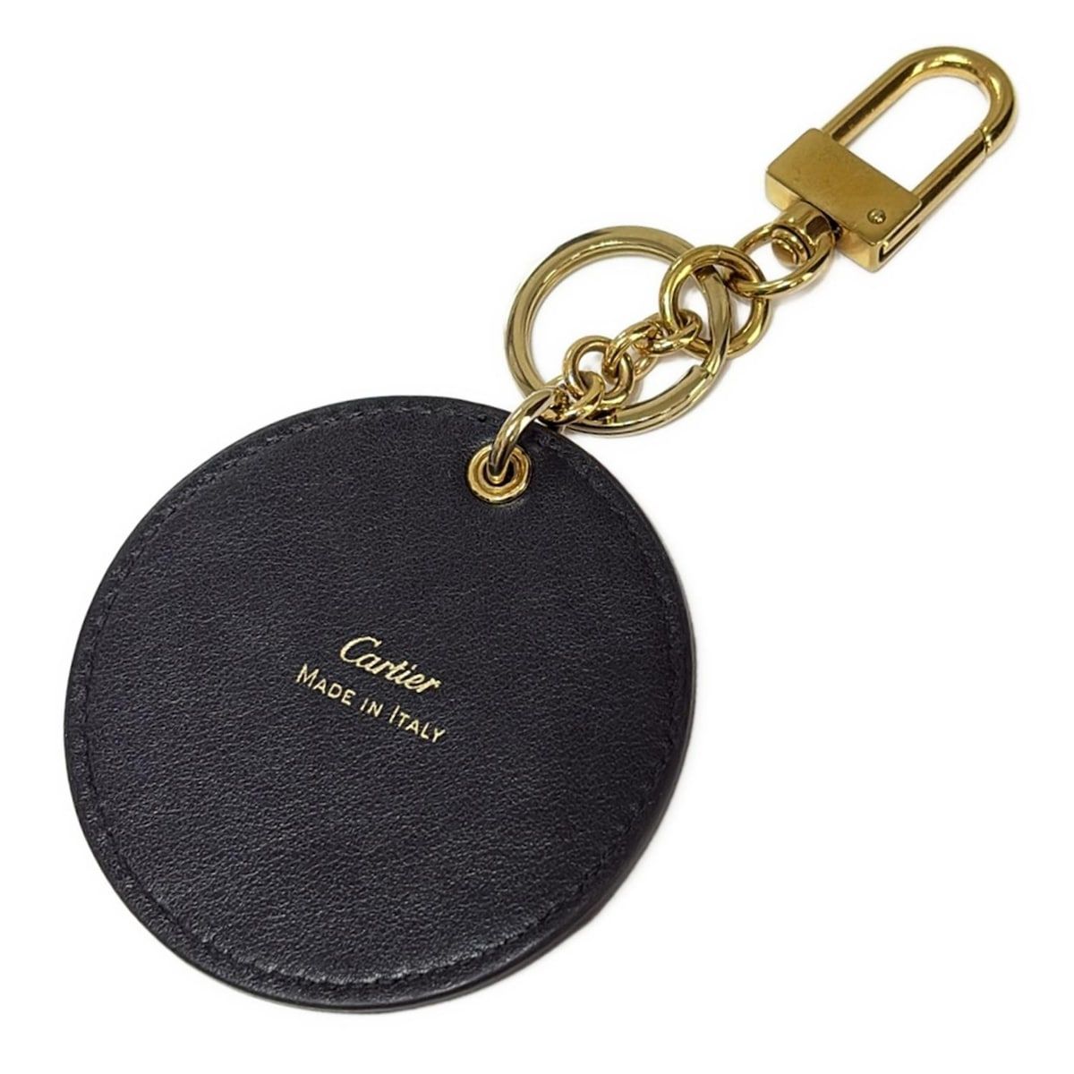 【公式ショップ】 Cartier(カルティエ) キーホルダー(チャーム) - 黒×ゴールド 小物