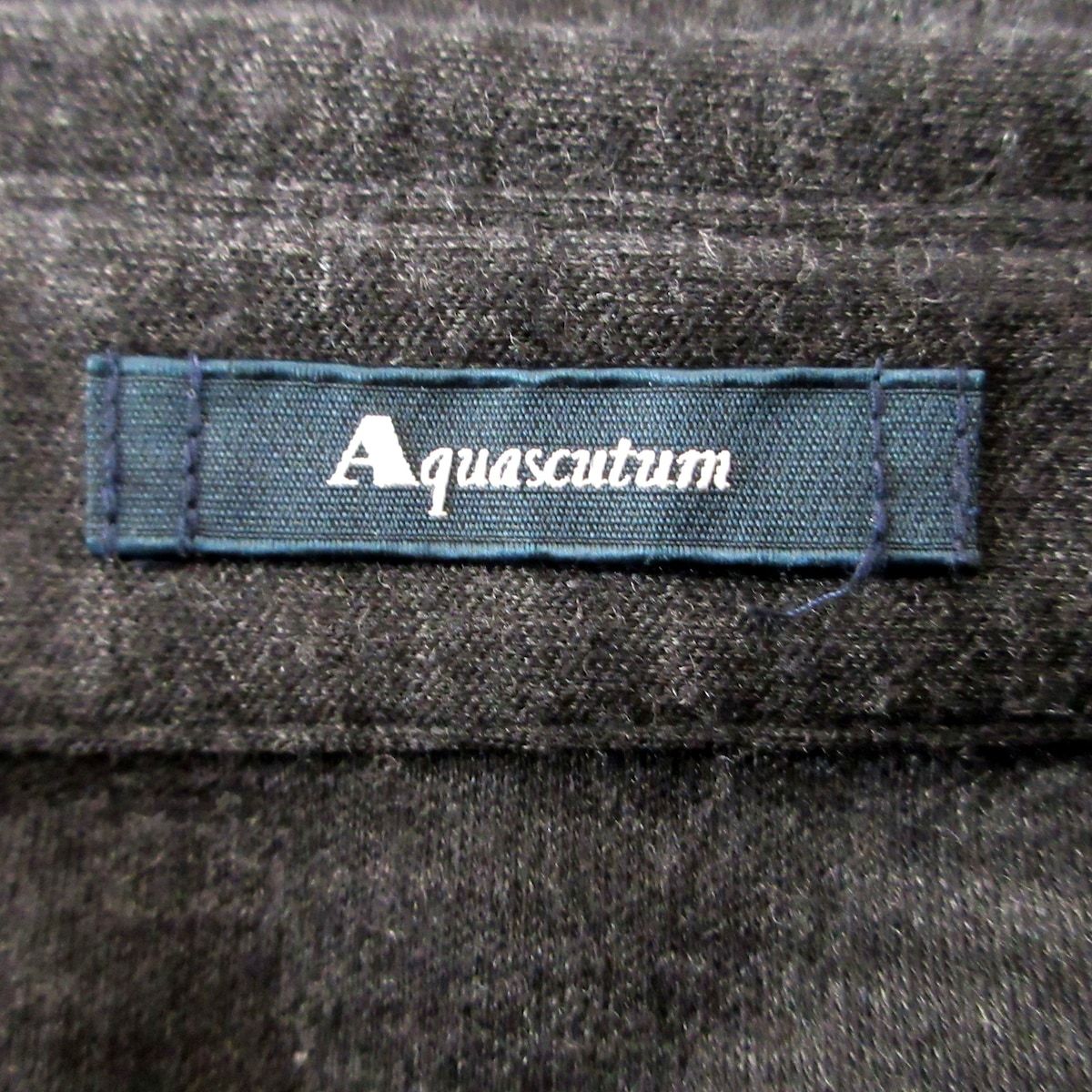 Aquascutum(アクアスキュータム) 長袖シャツブラウス サイズ8 M レディース - ダークグレー