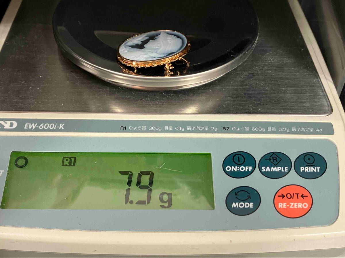 K18 カメオ F.W.Klein フリードリヒ・ウィルヘルム・クライン作 トップ