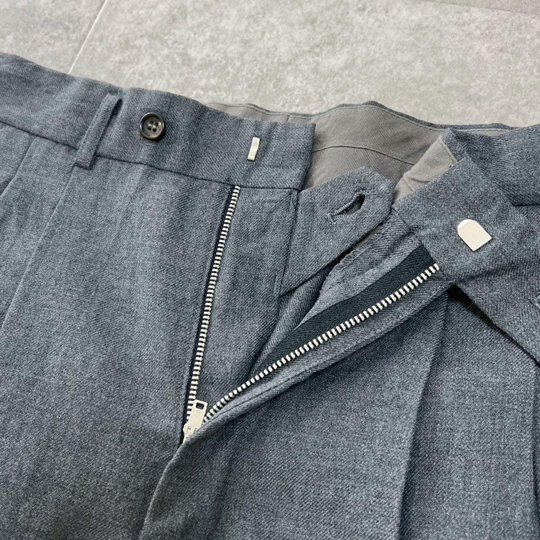 コムデギャルソン 80s　スラックス　2タック　パンツ　グレー　W31 コムデギャルソン 80s スラックス 2タック パンツ グレー W31