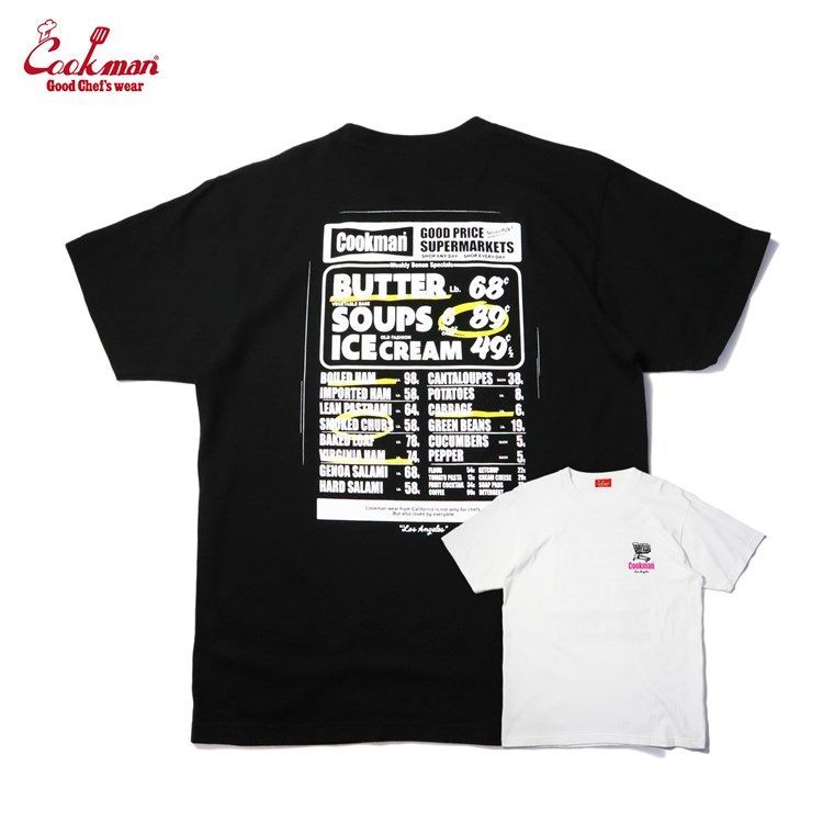 COOKMAN（クックマン）半袖Tシャツ Supermarket 231-31093
