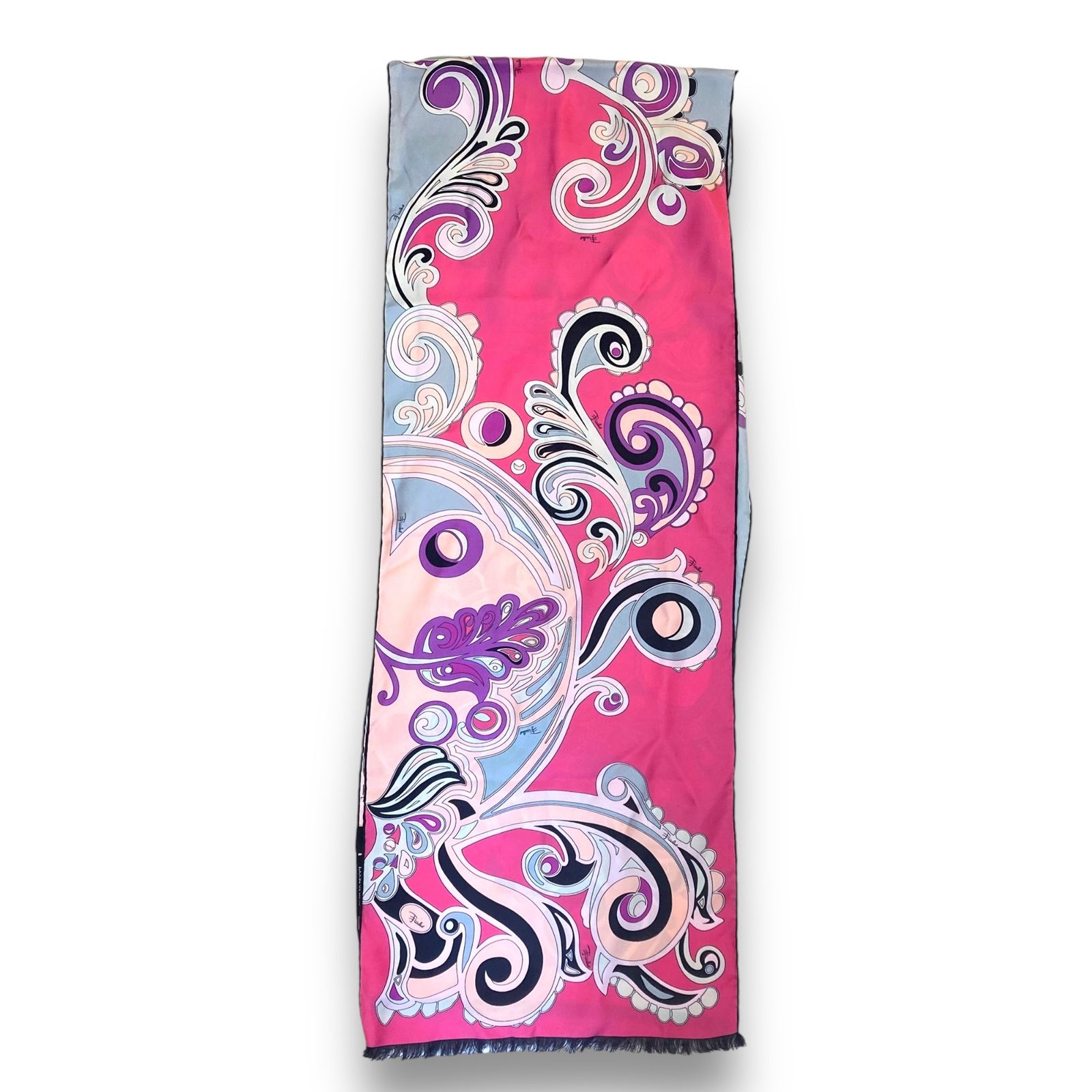 新品✨EMILIO PUCCI プッチ柄 スカーフ ピンク シルク EMILIO PUCCI プッチ柄 スカーフ ピンク シルク - メルカリ