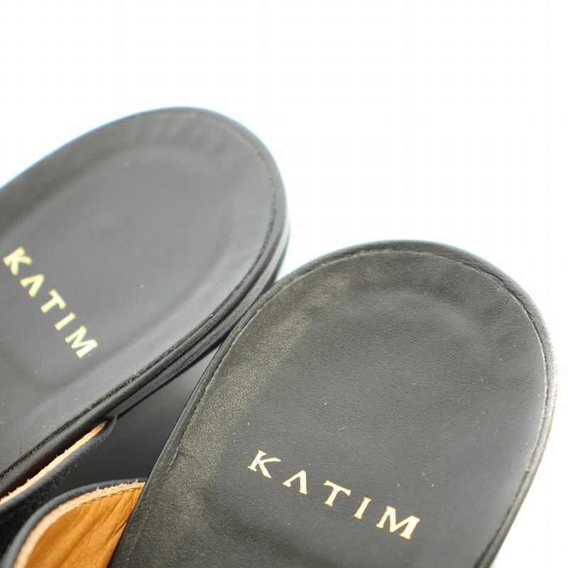 新品未使用KATIM ブラックミュール　37 KATIM ブラックミュール 37 ミュール
