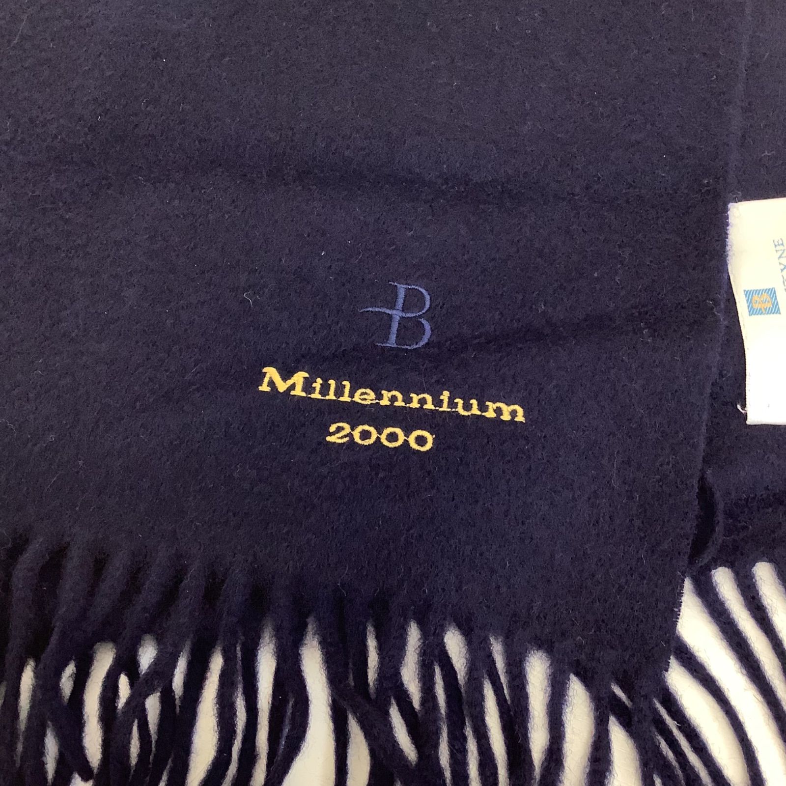 BALLANTYNE バランタイン マフラー カシミヤ100% ネイビー BALLANTYNE