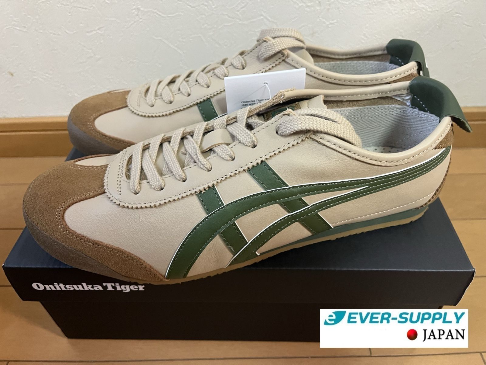 Onitsuka Tiger MEXICO 66 ( BEIGE/GREEN ) New and unused [Unisex 