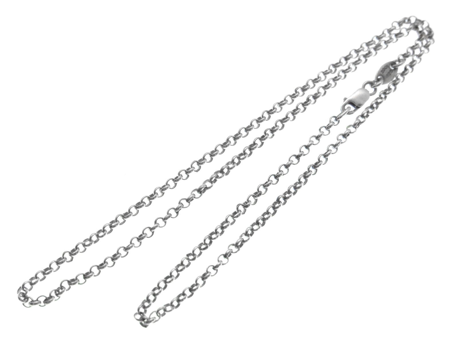 408センチ幅CHROME HEARTS クロムハーツ NECKCHAIN R16 ロールチェーン 