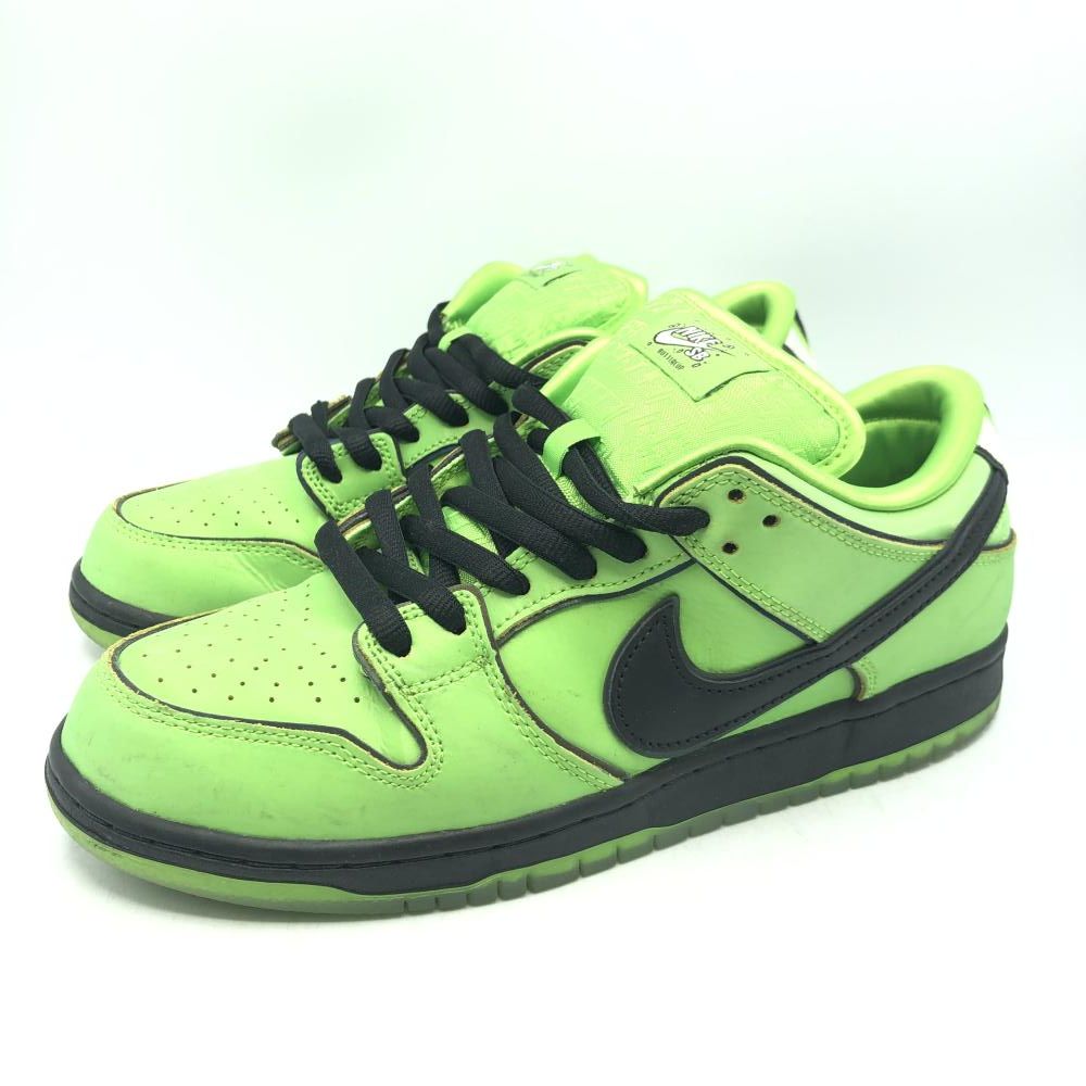 NIKE SB×THE POWERPUFF GIRLS BUTTERCUP DUNK LOW バターカップ 27cm FZ8319-300 ナイキ SB×ザ パワーパフ ガールズ バターカップ ダンク ロー 17