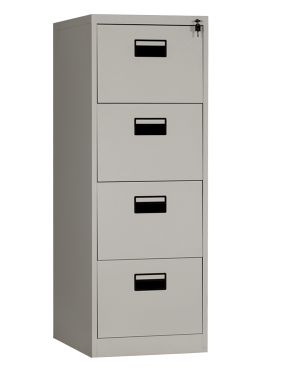 ⑨【展示品】未使用 下置用 鍵付き 引き出し型 4段 シンプルデザイン