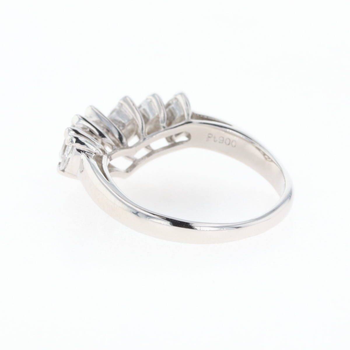 メレダイヤ デザインリング プラチナ 指輪 リング 9号 Pt900  