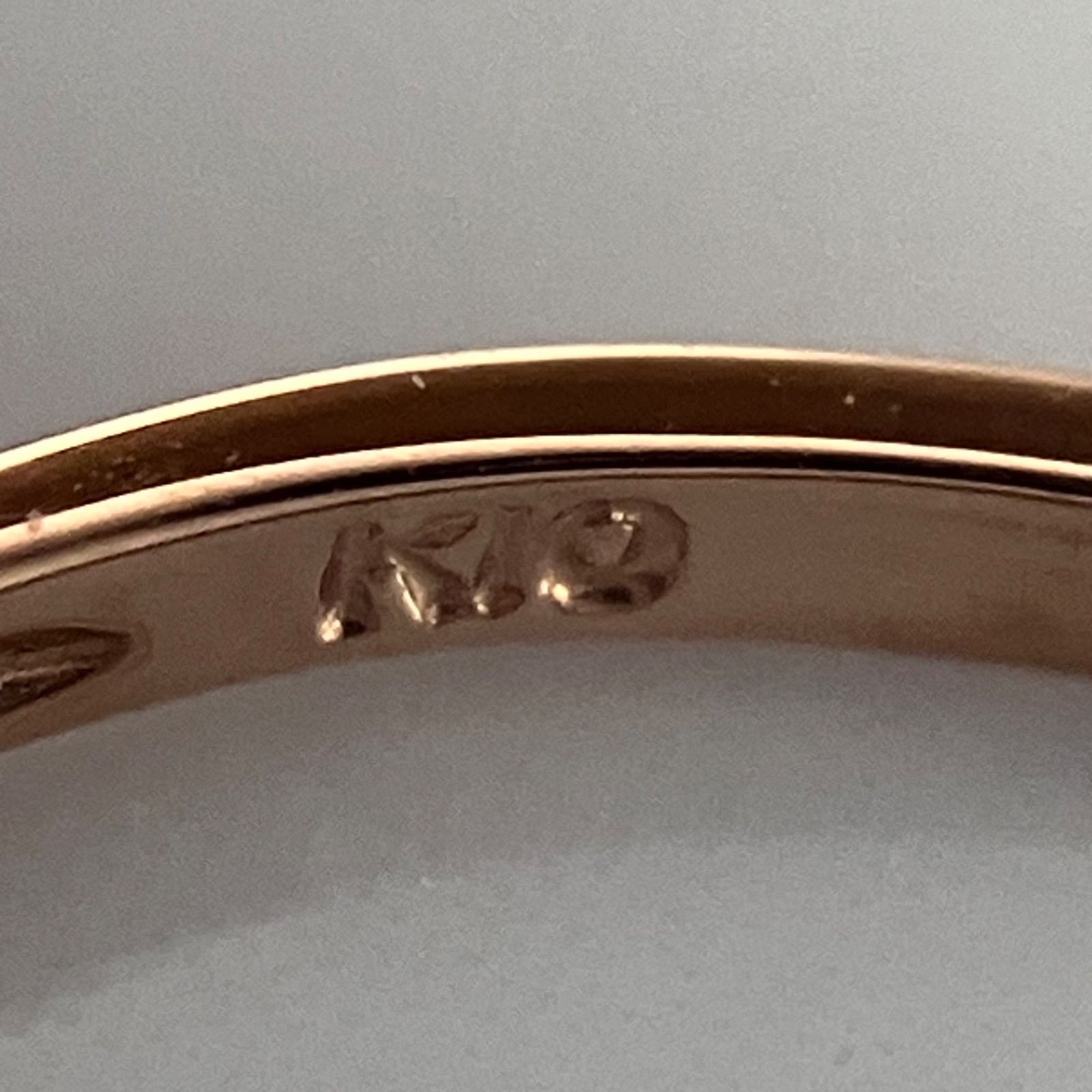 ピンクトルマリン ホワイトサファイア K10YG リング 指輪 5号 重量 