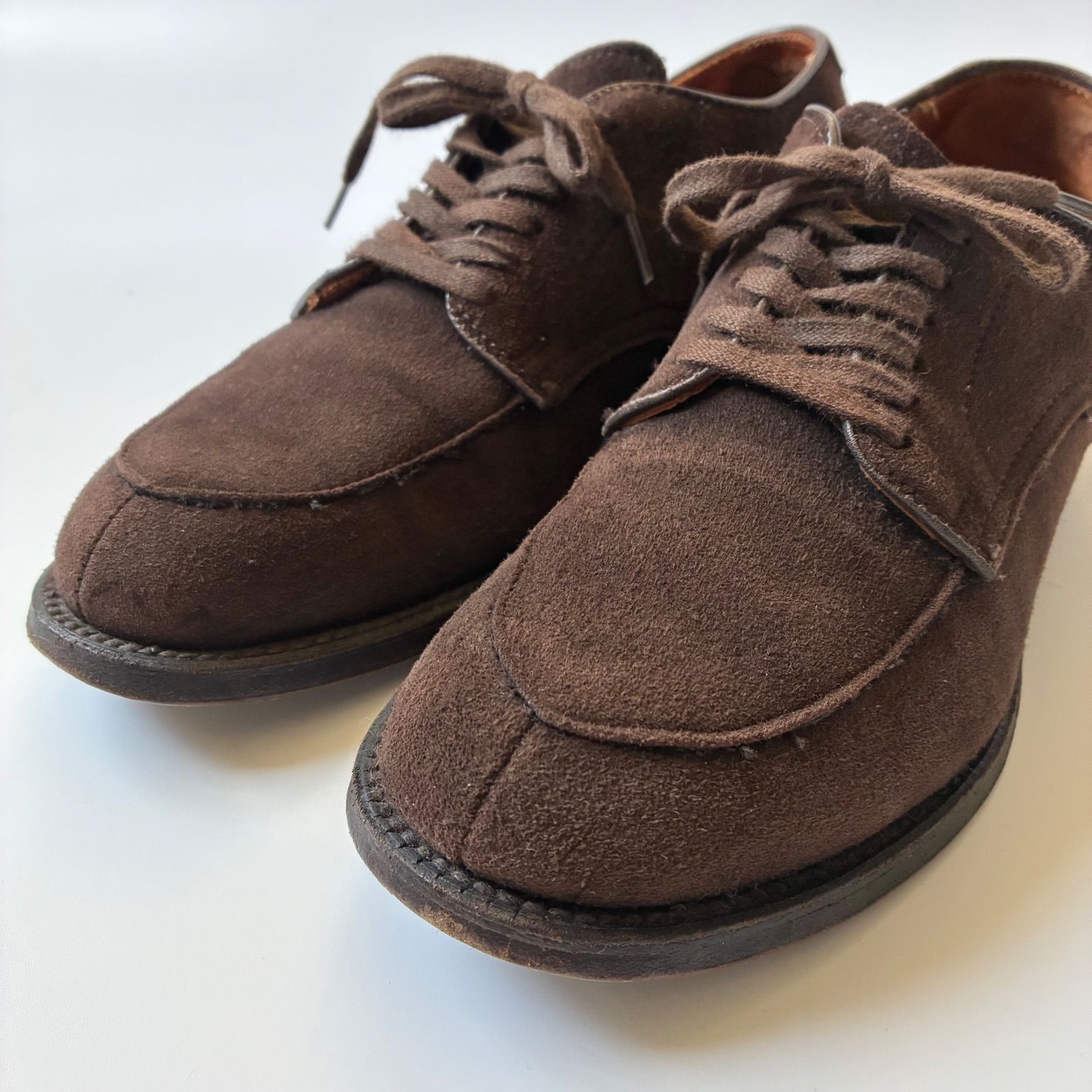 【美品】ALDEN 87931f レザーソウル別注 Vチップ スエード US6 Alden / International Gallery BEAMS 別注 ゴートスエード Vチップ