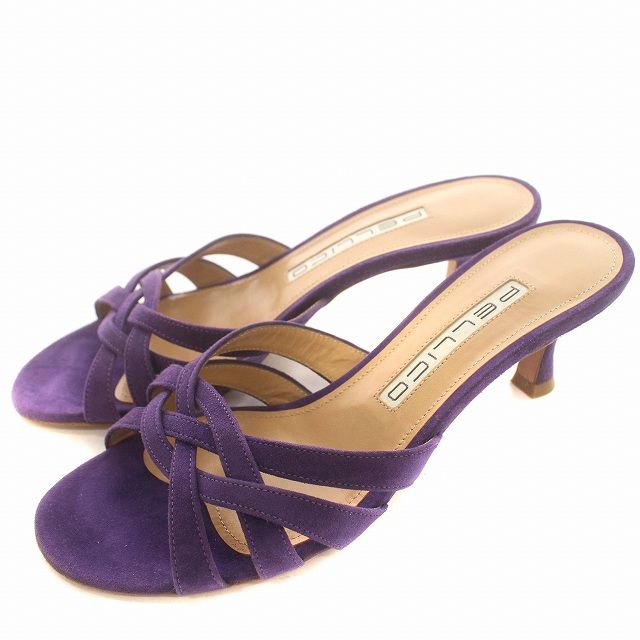 PELLICO パープル スエード ミュール　38.5 PELLICO パープル スエード ミュール 38.5 Fresh Mood Sandals