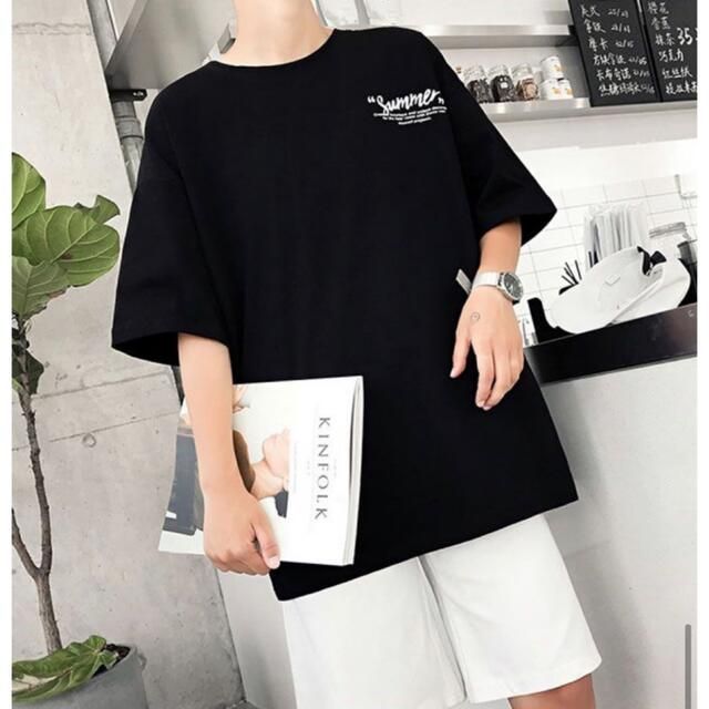 両面プリント半袖Tシャツ ユニセックス M~XLサイズ ブラック 新品未