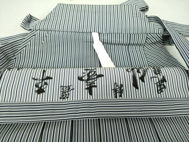 平和屋着物○男性 米沢安部吉 毘龍仙臺平 行灯袴 縞