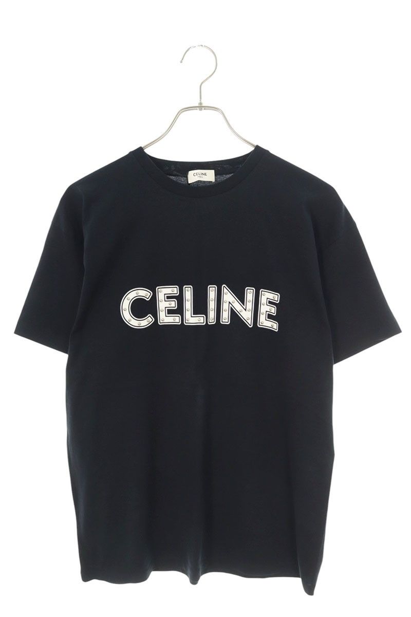セリーヌバイエディスリマン 2X687501F スタッズロゴプリントTシャツ 