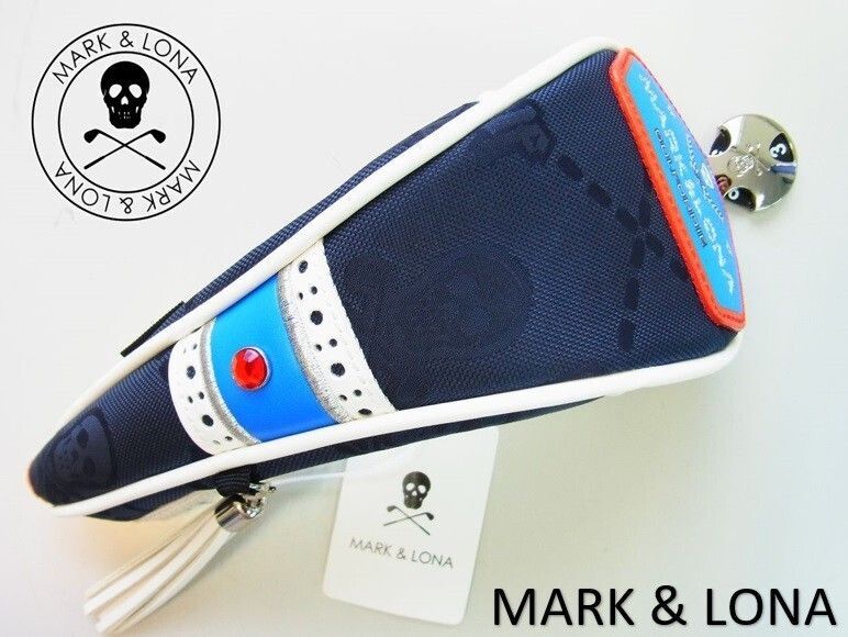 正規 MARK-LONA マーク-ロナ Assemblage Hybrid Cover タッセル付スカルロゴヘッドカバーUT MLS-3C-SH13 ダークネイビー紺 本物保証