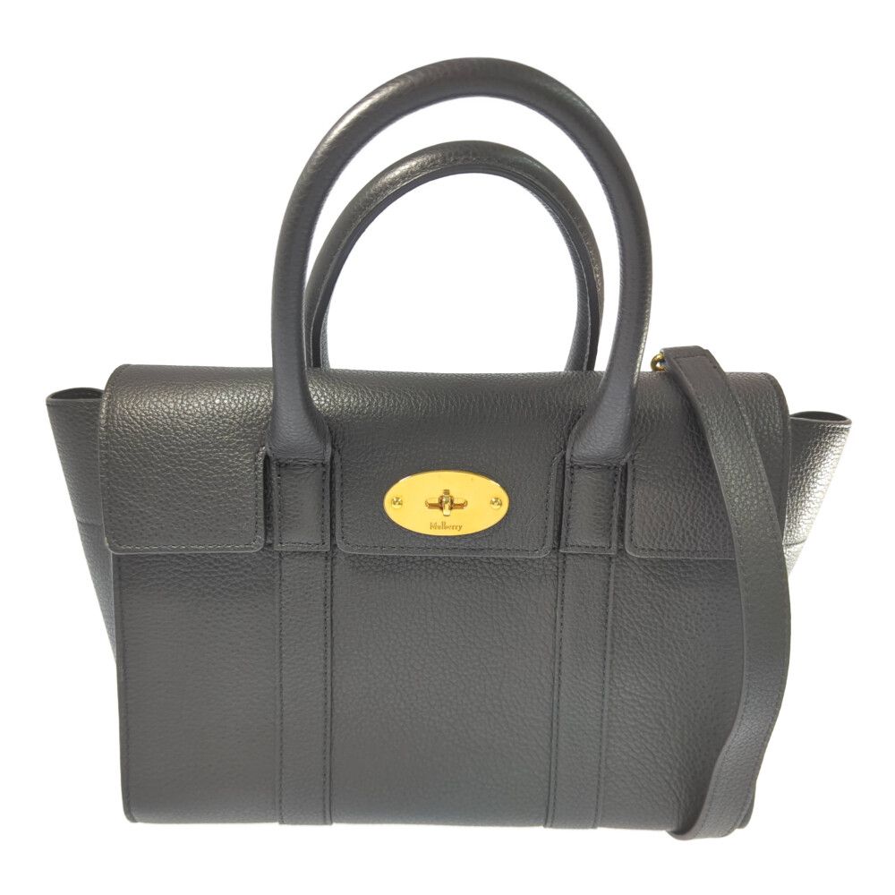 MULBERRY マルベリー スモールベイズウォーター レザー 2WAYハンドバッグ ショルダーバッグ|HH3930|205A100|ブラック オールシーズン ♀ A レディース 556928