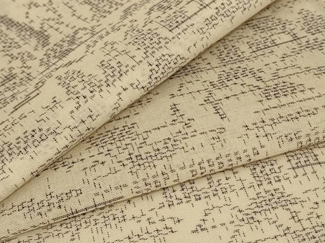 平和屋着物＊夏物 紗紬 風景文 正絹 AABA9320jd