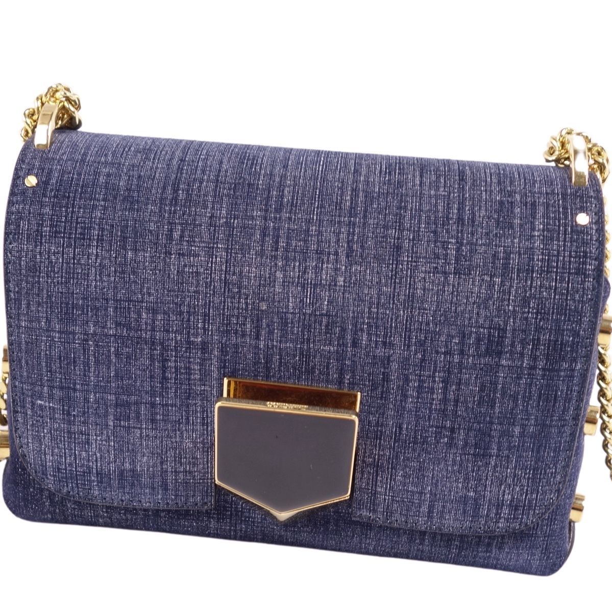 美品 ジミーチュウ JIMMY CHOO バッグ LOCKETT PETITE ロケットプティ 
