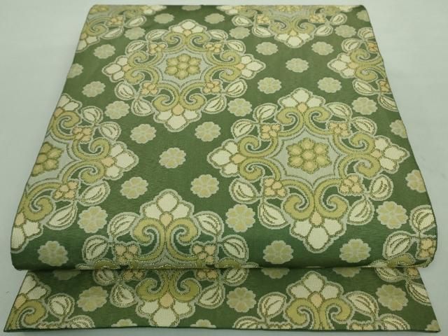 平和屋本店□最高級 人間国宝 北村武資 経錦 六通柄袋帯 正倉院花紋