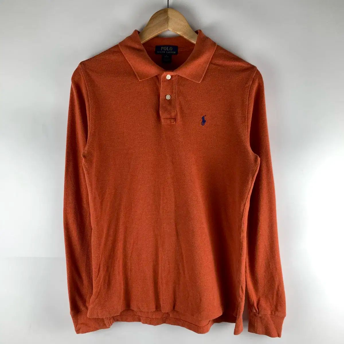 ポロ オレンジ 長袖 ポロTシャツ L （ 14 ー 16 ） 250925