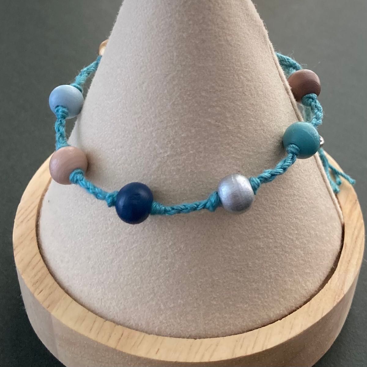 ハンドメイド [ 2547 ] ブレスレット 13〜22cm ブルー系 - メルカリ