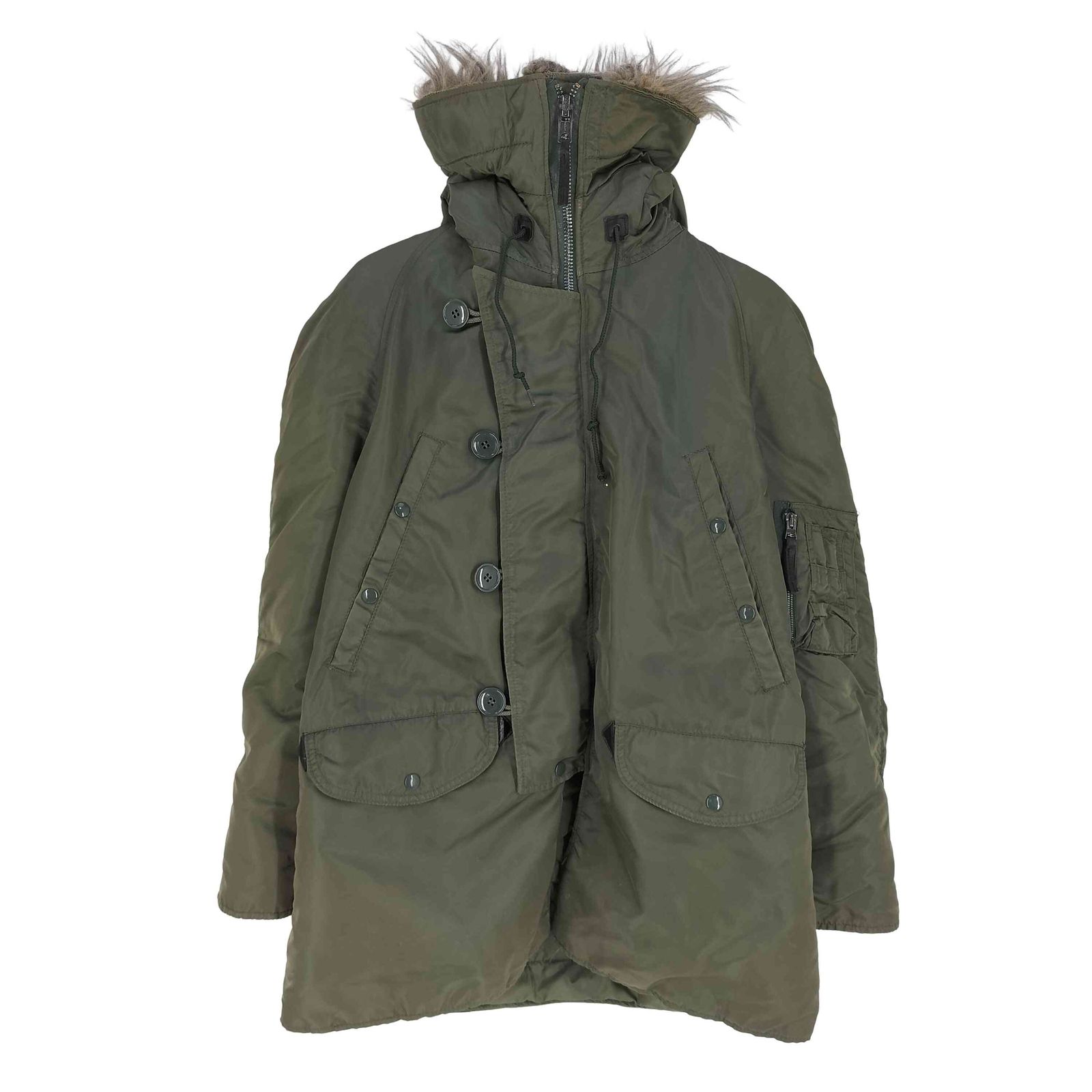 送料無料 USA古着ALPHA INDUSTRIES N-3Bフライトジャケット ALPHA INDUSTRIES N-3B flight jkt byEDWIN | 古着屋 grin days