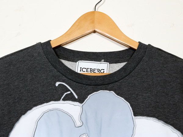 ICEBERG スヌーピー トレーナー ICEBERGアイスバーグトレーナー/スヌーピーグレー/シルバー