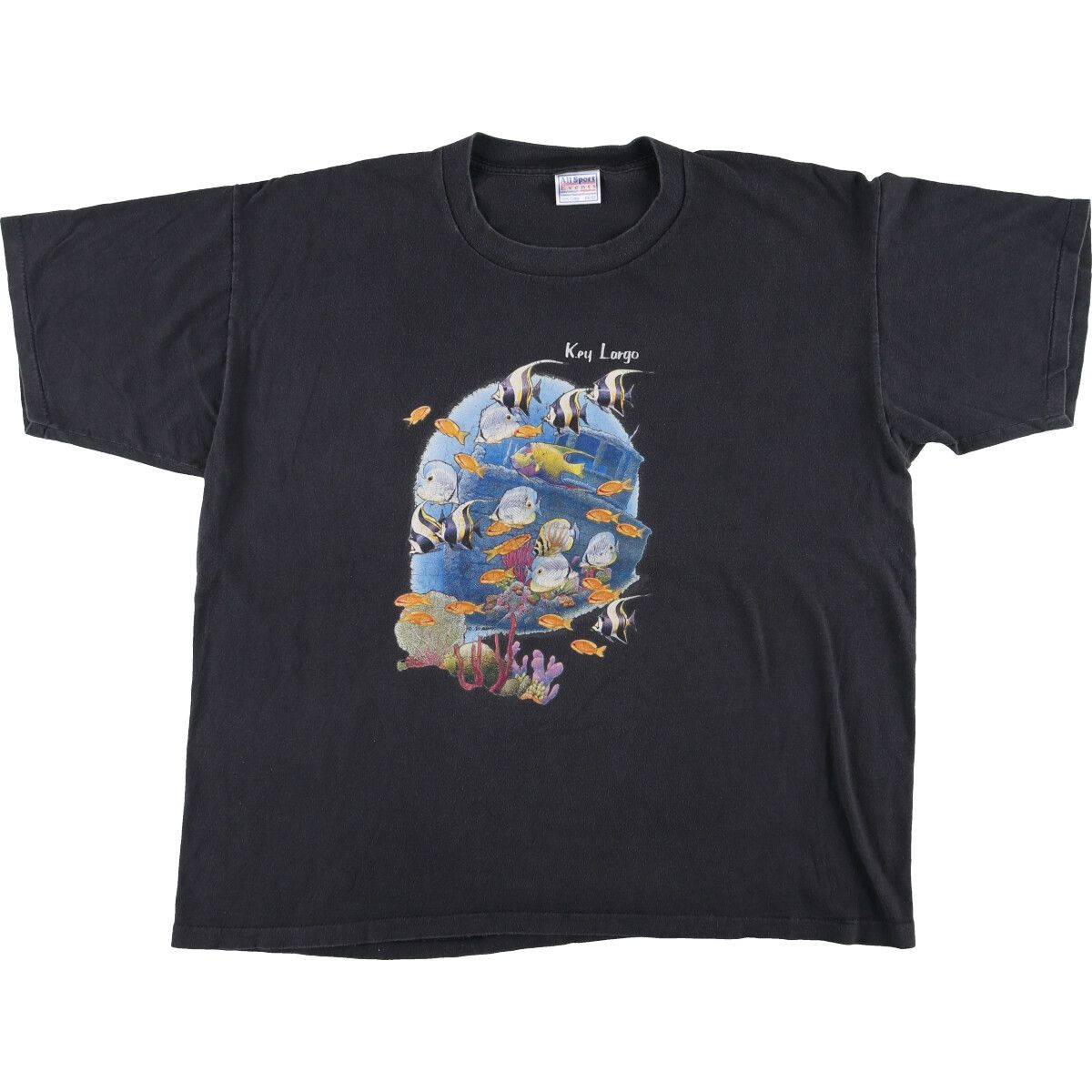 古着 90年代 ALL SPORT 魚柄 アニマルTシャツ メンズXXL ヴィンテージ/eaa447153