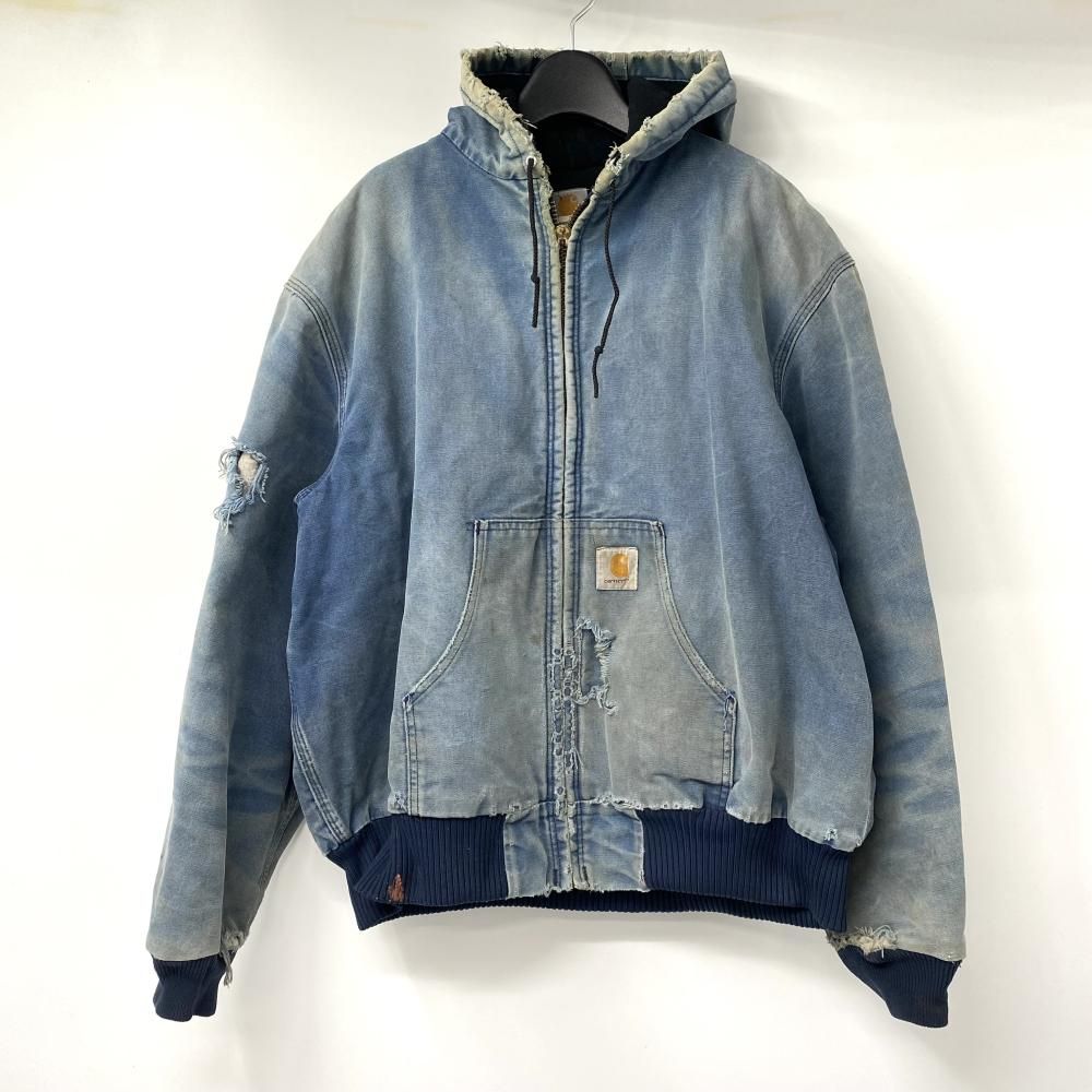 中古】00s Carhartt アクティブジャケット サイズ2XL ジップ破損 破れ