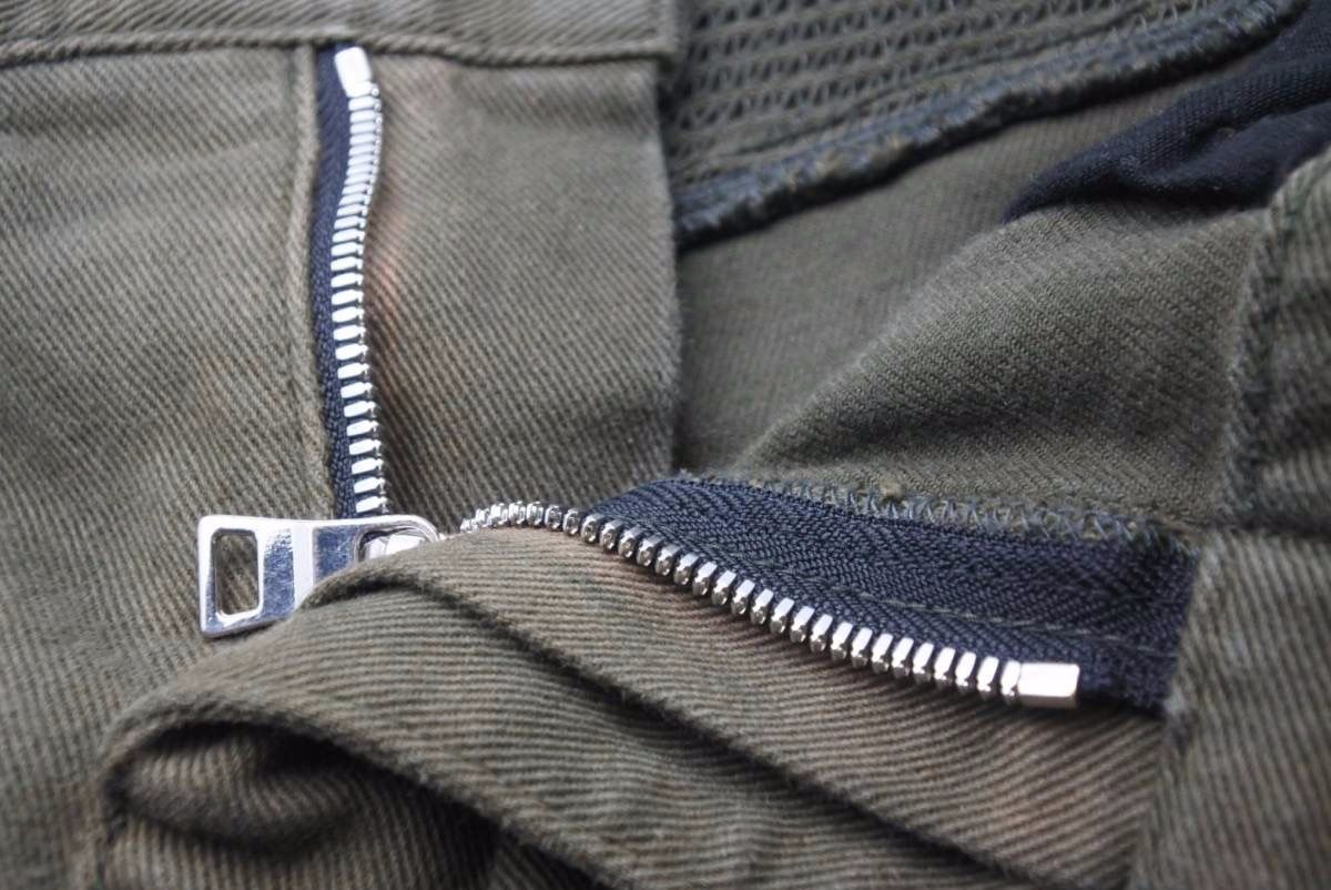 BALMAIN バルマン バイカーパンツ W4HT552C163 JAPAN製 コットン  