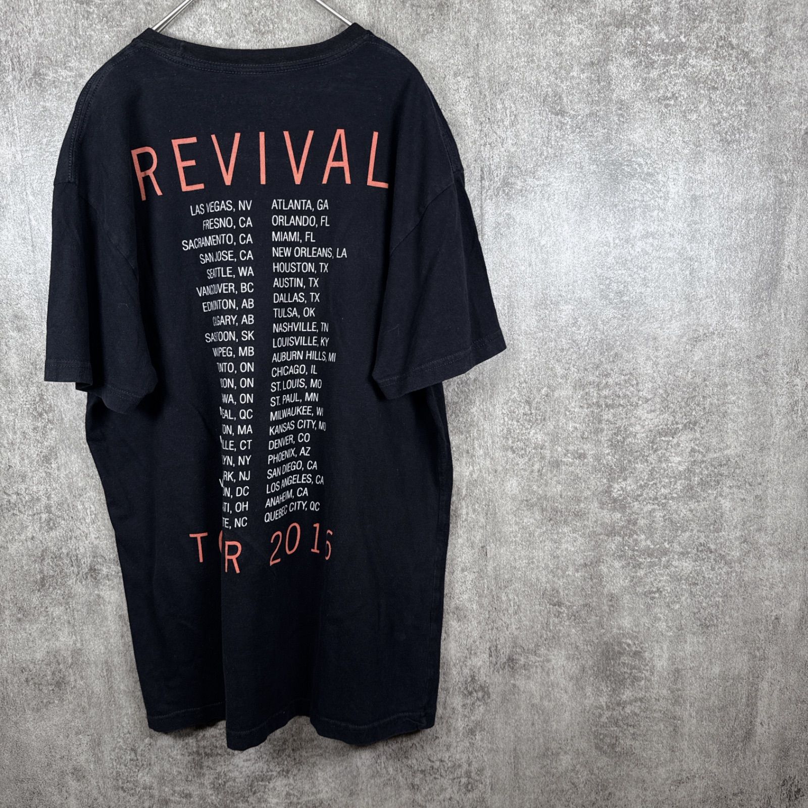 SELENA GOMEZ REVIVAL TOUR 2016 tee BK S セレーナゴメス SELENA GOMEZ REVIVAL TOUR 2016 tee BK S セレーナゴメス