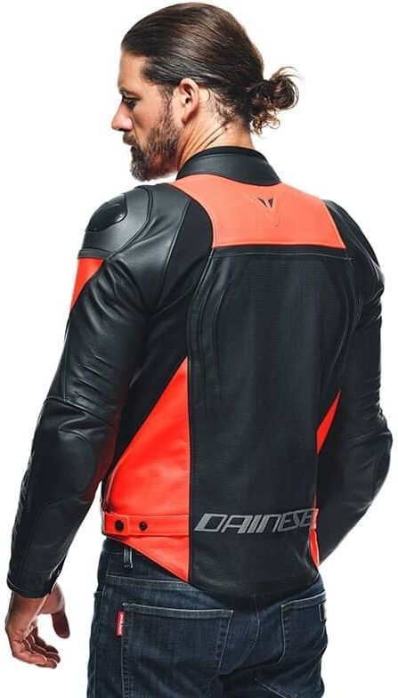 DAINESE バイク用レザージャケット 黒/赤 Dainese Racing Jacket
