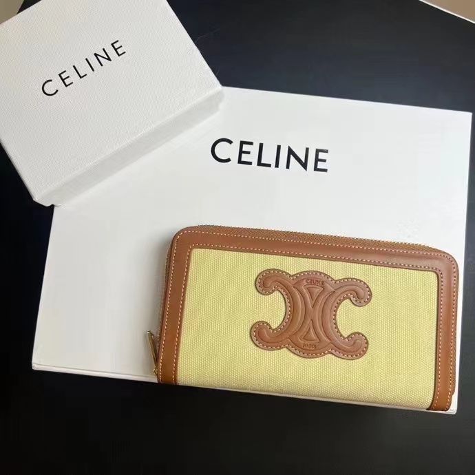 CELINE セリーヌ 財布 レディース 長財布 ブラウン