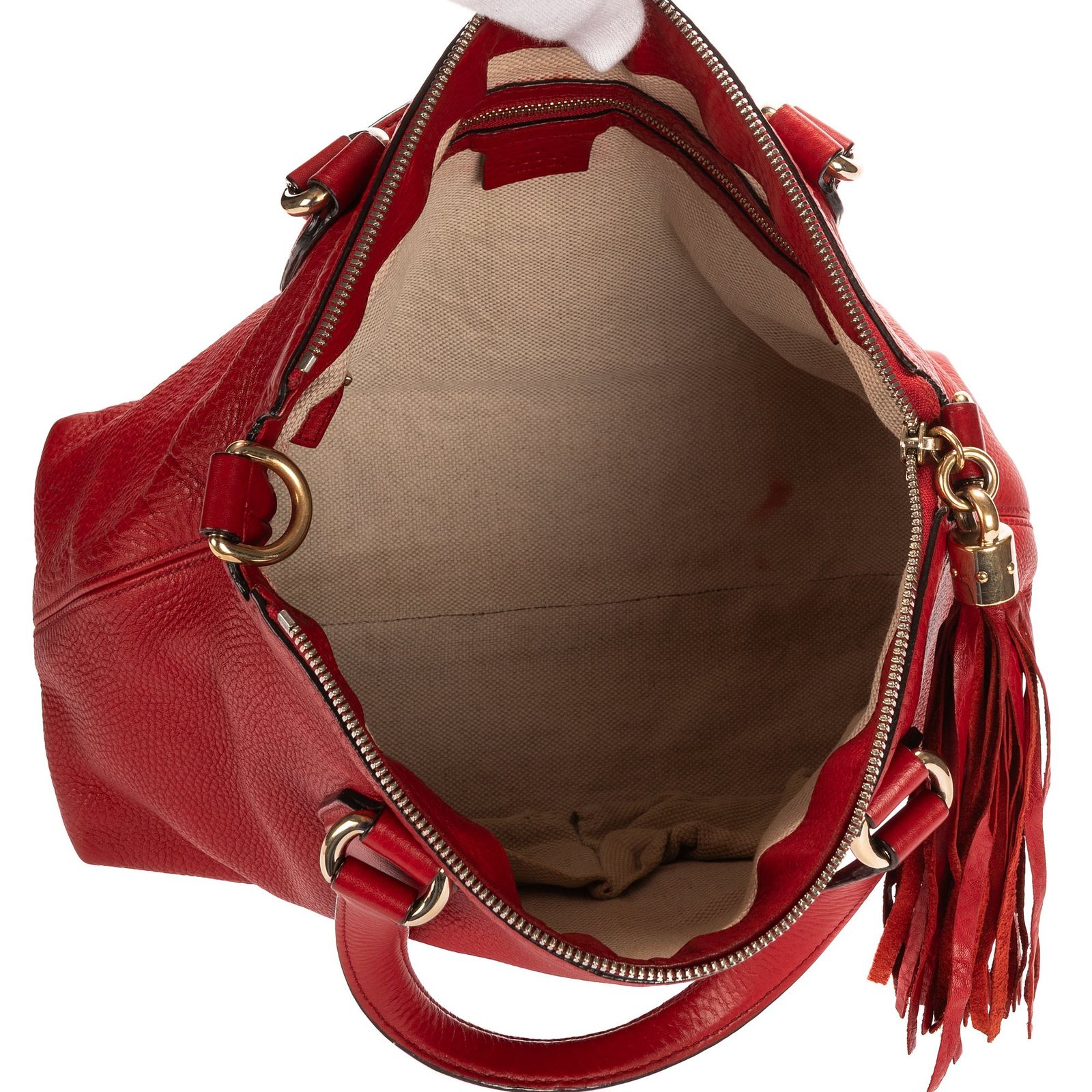 グッチソーホー赤グレインレザーA