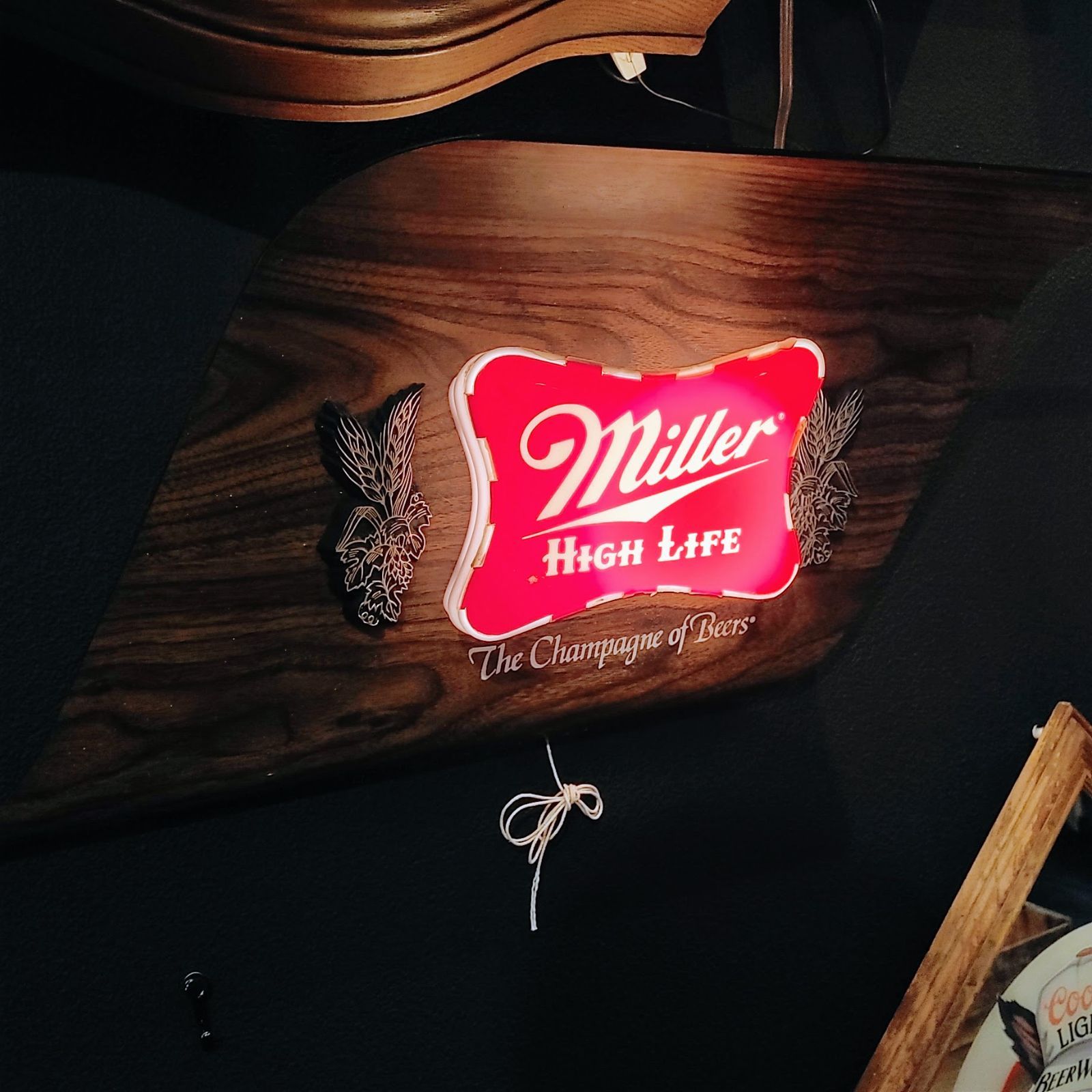 MILLER HIGH LIFE ビール ビンテージ 時計 ライトサイン ミラー