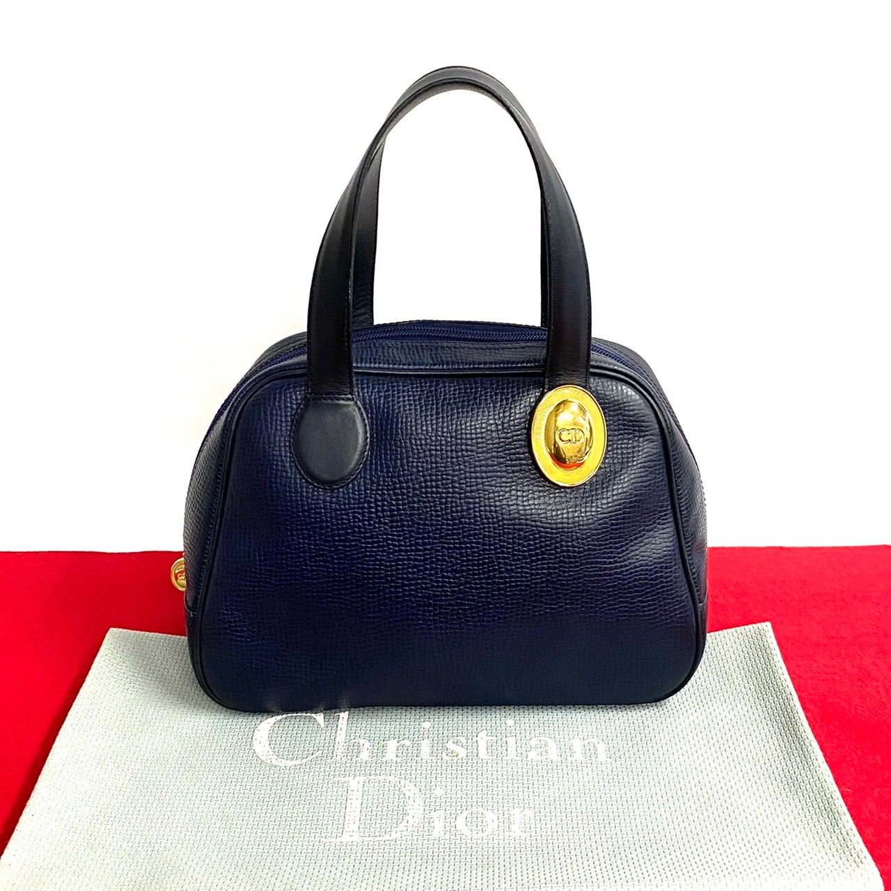 極 美品 希少品 Christian Dior ディオール ヴィンテージ CD ロゴ 金具 