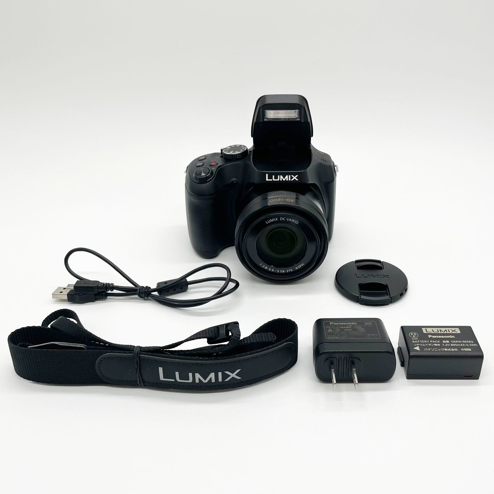 上品 PANASONIC パナソニック LUMIX デジタルカメラ DC-FZ85D-K ブラック