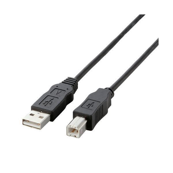 （まとめ）エレコム EU RoHS指令準拠環境対応USB2.0ケーブル (A)オ