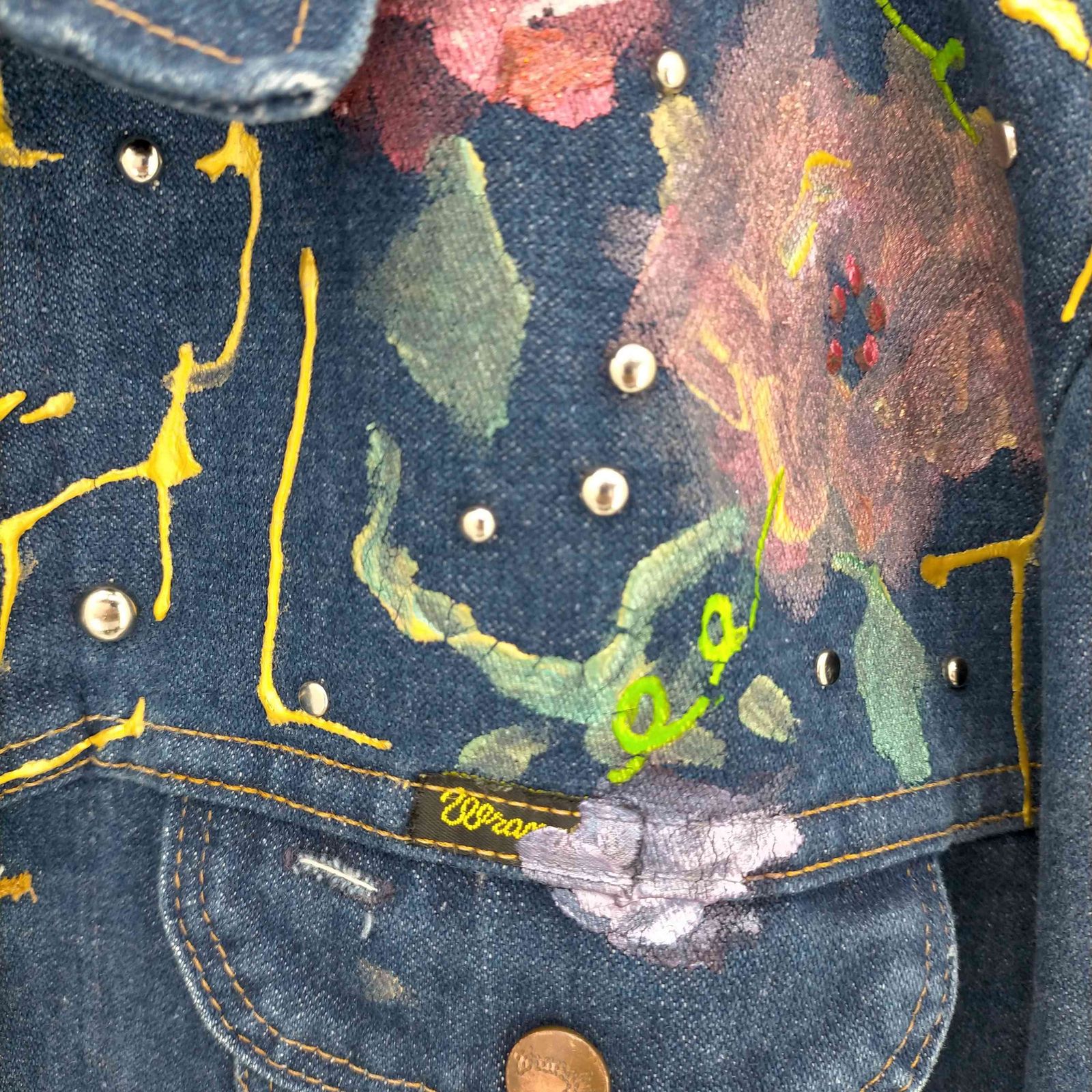 ラングラー Wrangler 80S USA製 リメイクスタッズ デニム カバーオール